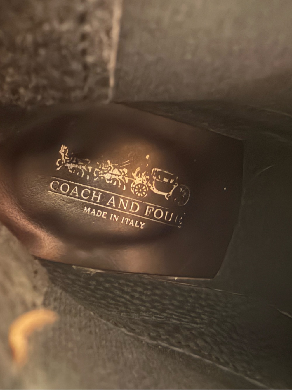 Coach leather made in Italy boots
